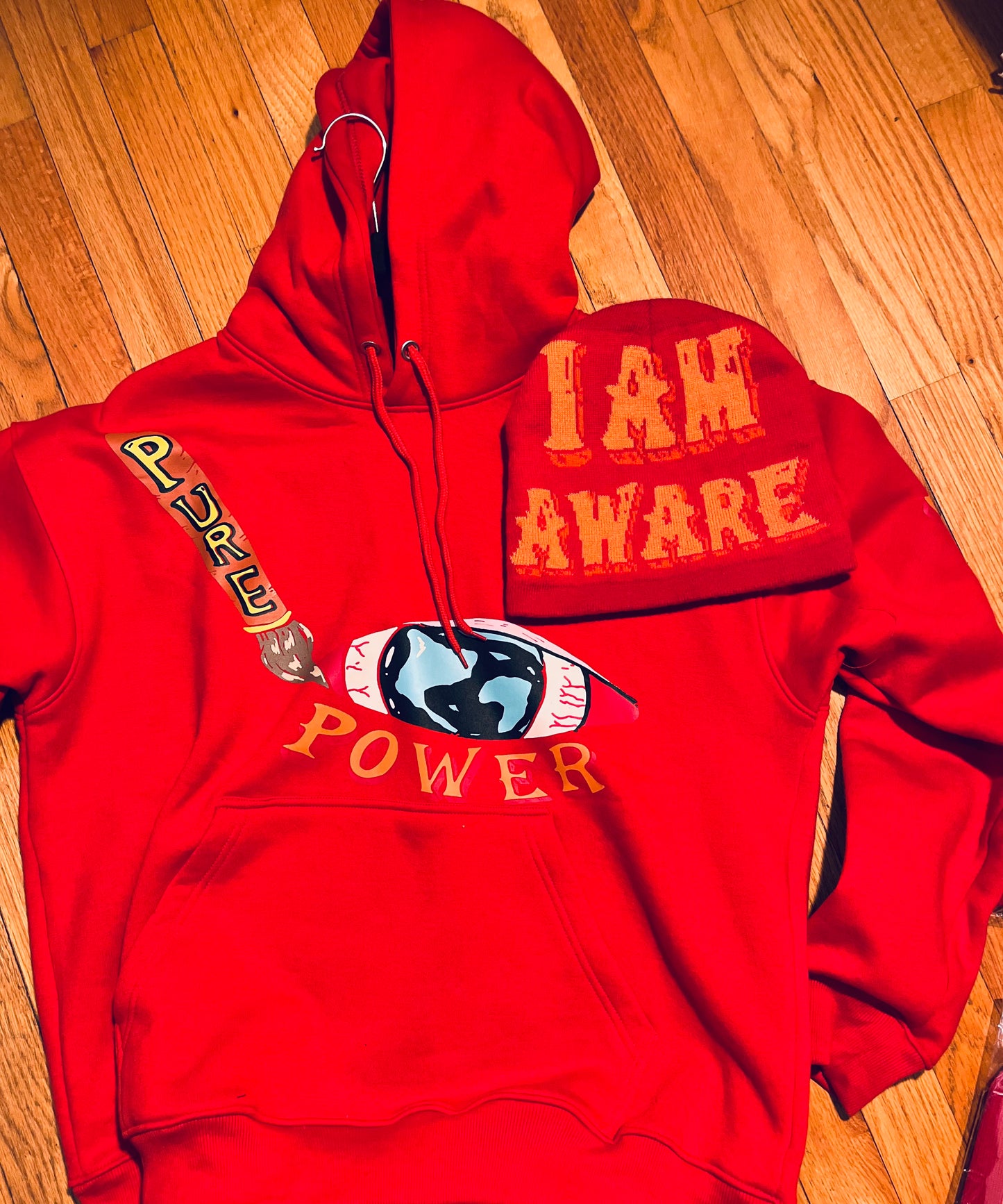 Pure Power Red Rose Hoodie